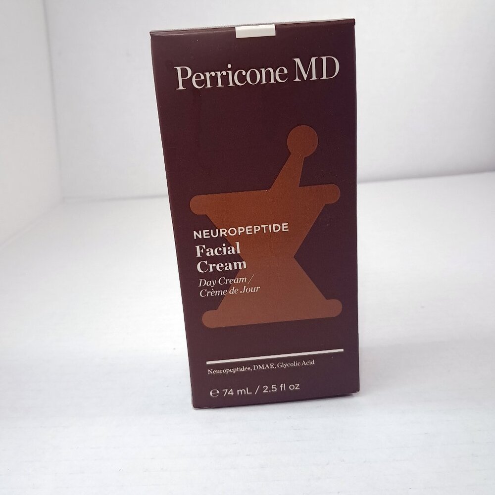 NEW Perricone MD Neuropeptide Facial Day Cream‎ 2.5 fl oz lotion daycream tube